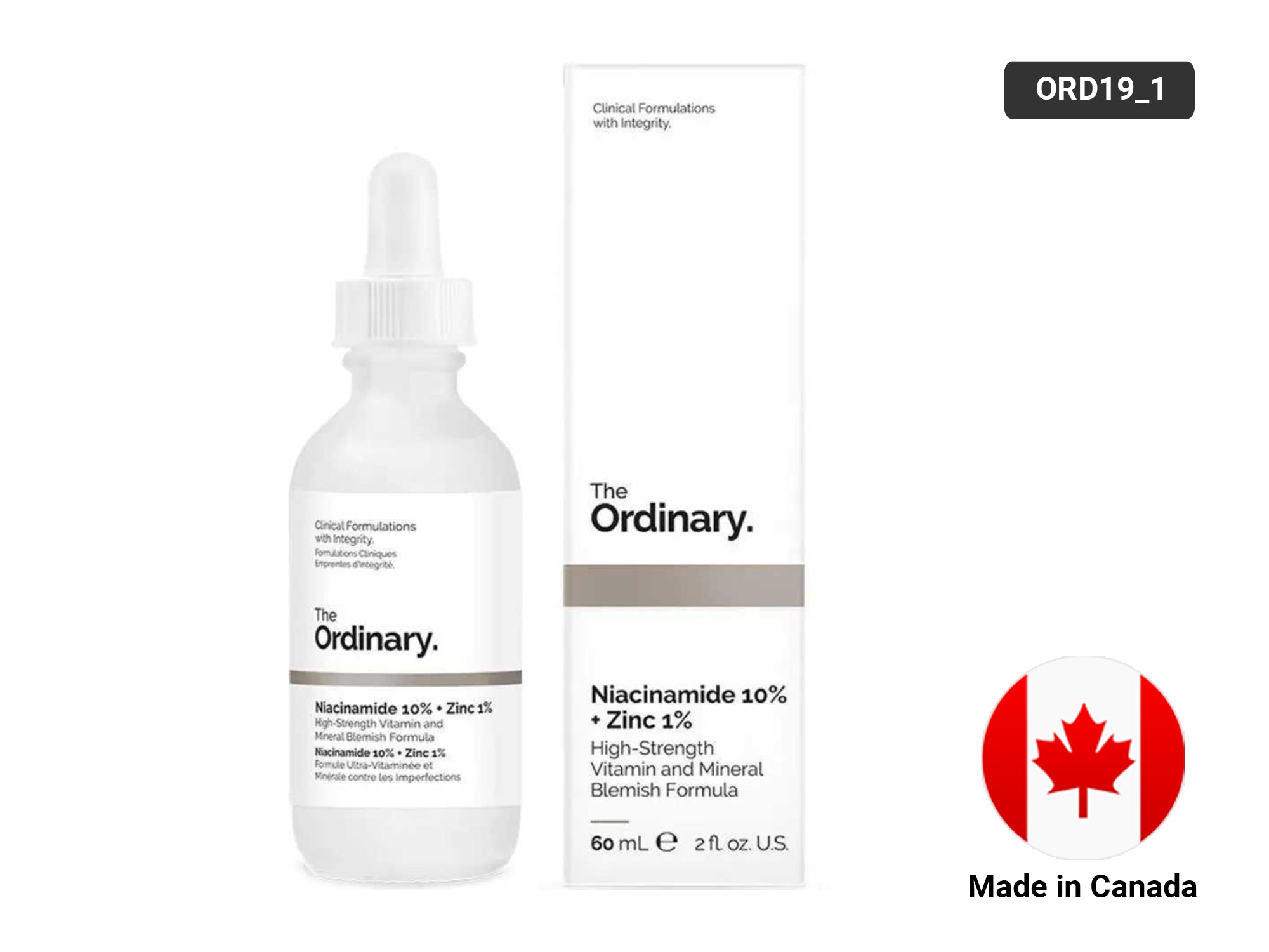 Buy Original THE ORDINARY Niacinamide 10% + ZINC 1% 60ml (CANADA) - CANADA in Sri Lanka